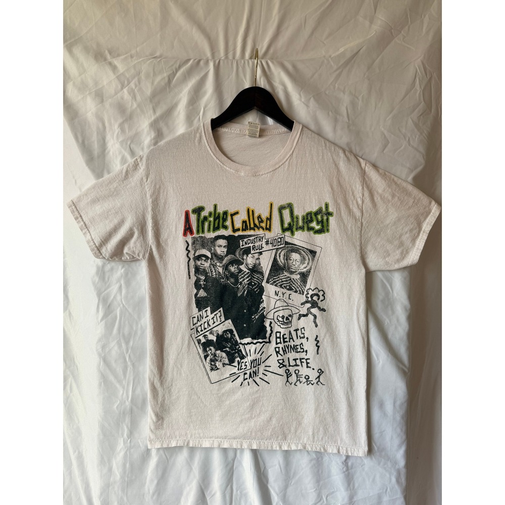 A Tribe Called Quest Graphic T-Shirt Fruit of the Loom Hip Hop Rap Tee White M